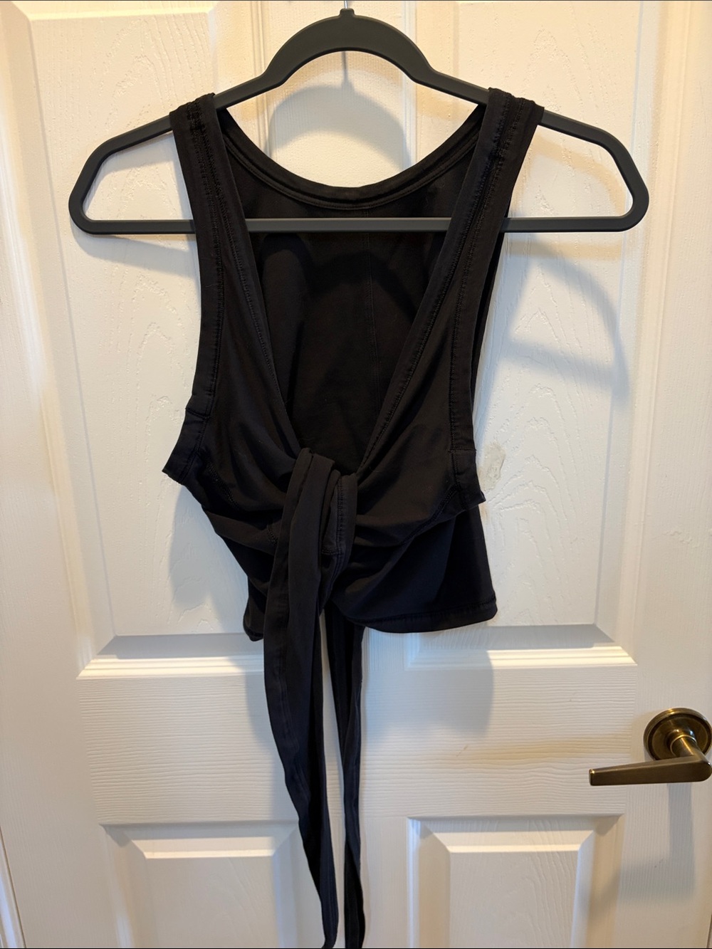 lululemon athletica Black Tie-Back Tank Top